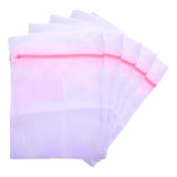 Kit 5 Sacos Para Lavar Roupas Delicadas Com Ziper Tamanho G