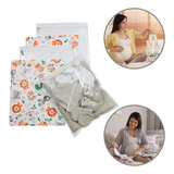 Kit 5 Saquinho Saída De Maternidade Com Zíper Pronta Entrega