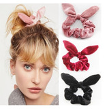 Kit 5 Scrunchies Bandana Lacinho Xuxinhathassia Naves Rabico