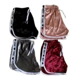 Kit 5 Shorts Casual Veludo Love Shortinho Feminino Moda