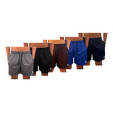 Kit 5 Shorts Mauricinho Dryfit Masculino Curto Bermuda