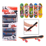 Kit 5 Skate De Dedo Mini Com Lixa Fingerboard Truck Metal 