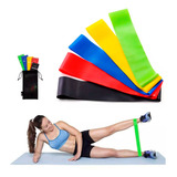 Kit 5 Super Band Elástico Borracha Extra Forte Crossfit Casa