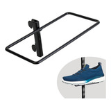 Kit 5 Suporte Calçado Para Cremalheira Trilho Rasgo Duplo
