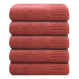 Kit 5 Toalhas De Banho Gigante Camesa Neo Velour 70x1,40