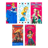 Kit 5 Toalhinhas Toalha Infantil Escolar Lancheira De Mãos 