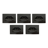 Kit 5 Tomadas P/moveis Margirius 2p+t Preta 10a 250v