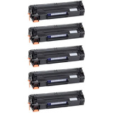 Kit 5 Toner 435/436/285 P/ Laserjet