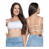 Kit 5 Top Faixa Cropped Feminino