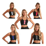 Kit 5 Top Feminino Alça Regulável Academia Fitness Sutiã