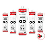 Kit 5 Tubos De Gel Repelente Contra Pombos E Morcegos Rogama