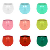 Kit 5 Vaso Decorativo Para Mini Plantas Auto Irrigável 10cm