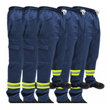 Kit 5-calça De Uniforme Brim Pesado