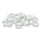 Kit 50 Anel Batoque Branco Descartável Para Micropigmentação