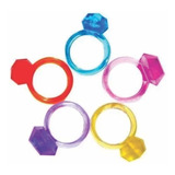 Kit 50 Anel Em Cores Mini Brinquedo Para Festa E Sacolinha