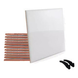 Kit 50 Azulejo Branco Para Sublimação Eliane 10x10 + Suporte