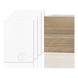 Kit 50 Base Em Mdf Multifuncional P/ Decoração 1 Lado Branco