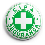 Kit 50 Bottons Cipa - Segurança Do Trabalho / Broche (3,5cm)