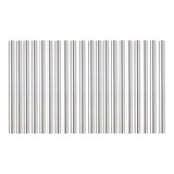 Kit 50 Canudos Milk-shake Aço Inox Metal Reutilizável