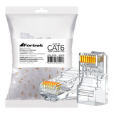 Kit 50 Conector Rj45 Utp Cat6