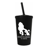 Kit 50 Copo Eco Caldereta 550ml Tampa Canudo Personalizados