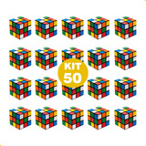 Kit 50 Cubo Magico Lembrancinha Atacado Aniversario Brindes