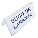 Kit 50 Display Porta Preços E Etiquetas De Mesa Em Acrílico