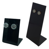 Kit 50 Expositor Bijuterias Pra Loja Display Brincos Preto