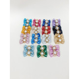 Kit 50 Lacinhos P Gliter Luxo Banho E Tosa Pet Shop 
