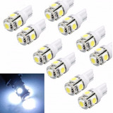 Kit 50 Lampada T10 5 Led Branca Atacado