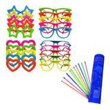 Kit 50 Oculos Neon Luz Negra