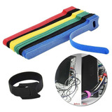 Kit 50 Organizador De Cabos Fios Velcro Abraçadeira Prender