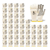 Kit 50 Pares Luva Malha Tricotada 4 Fios Pigmentada