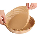 Kit 50 Peças Forma Papel Air Fryer Descartável 15,5 X 4,5cm