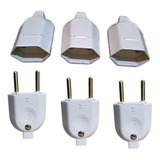 Kit 50 Pino Fêmea + 50 Plug Macho Plug 2 P 10 Amperes