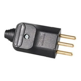 Kit 50 Plug Desmontável 2p+t 180º 20a C/ Prensa Cabos Preto