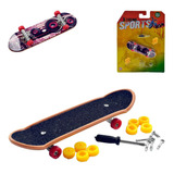 Kit 50 Skate De Dedo Fingerboard Mini Com Lixa Prenda 