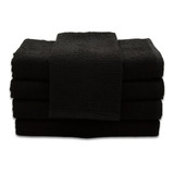 Kit 50 Toalhas De Rosto Para Salão Atacado Soft Preto
