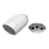 Kit 50 Tomada Fêmea 2p+t 20a 10a Desmontável Branco Inmetro