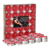 Kit 50 Velas Pequenas Decorativas Vermelha