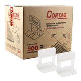 Kit 500 Espaçador Nivelador Cortag Piso Porcelanato Original