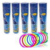 Kit 500 Pulseira Neon Alto Brilho Fluorescente Festa Balada