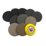 Kit 51 Pçs Lixas Disco 75mm Com Suporte Polir Farol 80-7.000
