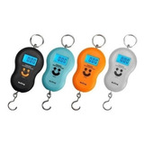 Kit 5un Balanca Digital Portatil Gancho Capac 50kgs