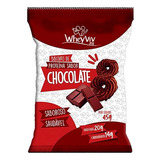 Kit 5x Biscoito De Proteína Sabor Chocolate Wheyviv 45g