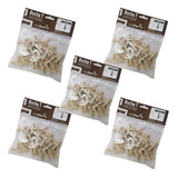 Kit 5x Bucha T Lumifloor Em Nylon Para Rodapés Guarnições