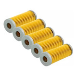 Kit 5x Elemento Filtro Papelão Motor Yanmar Ns50/75/90/11/18