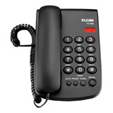 Kit 5x Telefone Fixo De Mesa Elgin Tcf 2000 Preto