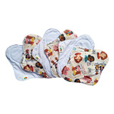 Kit 6 Absorventes Ecológicos 100% Algodão Protetor Diário ! 