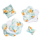 Kit 6 Absorventes Ecológicos 100% Algodão Protetor Diário ! 